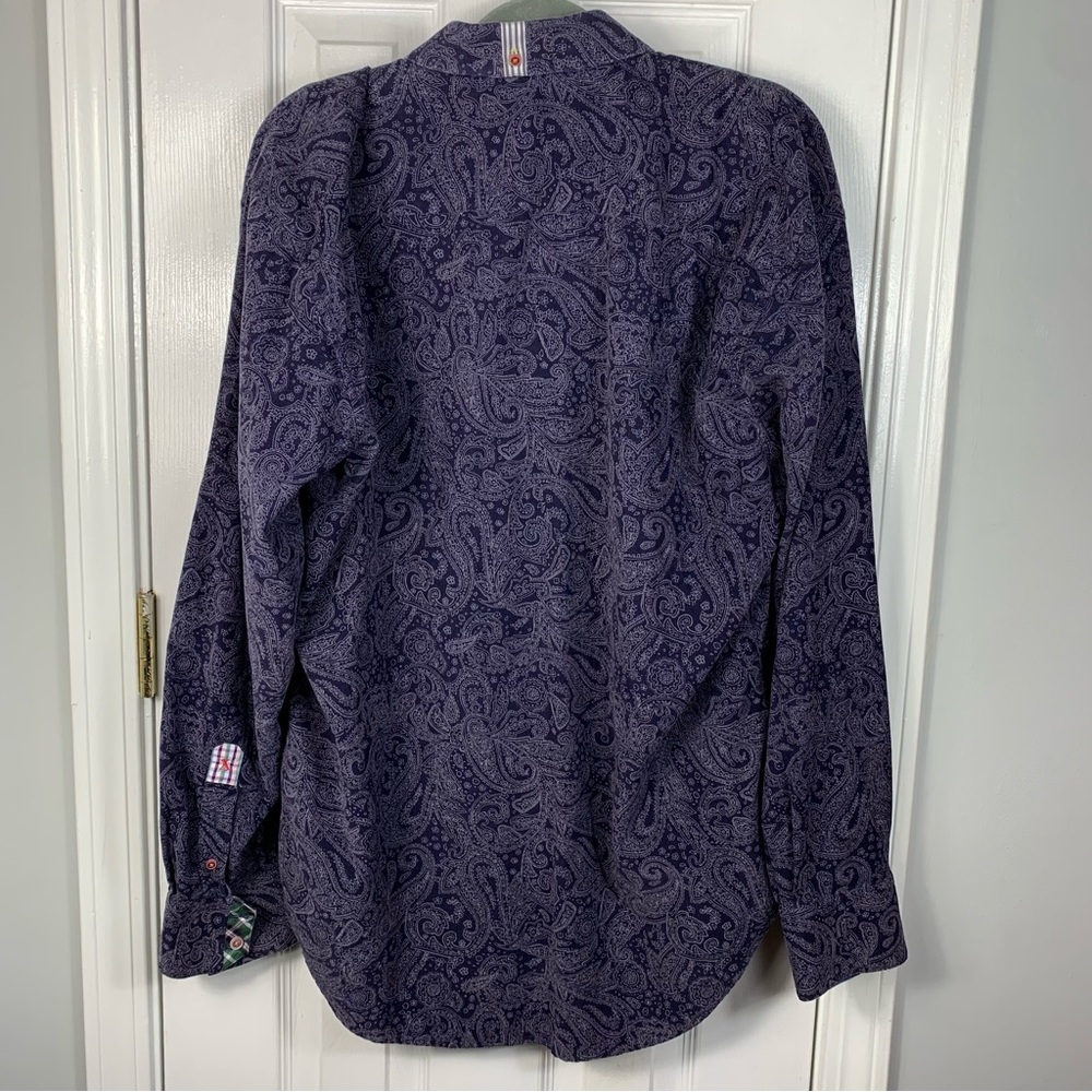 Robert Graham Paisley Button Down Long Sleeve Top Size 2XL - Picture 2 of 5
